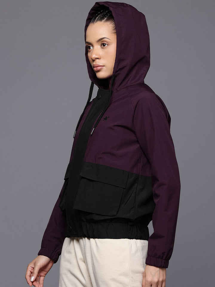 HRX by Hrithik Roshan Rapid-Dry Colourblocked Jacket