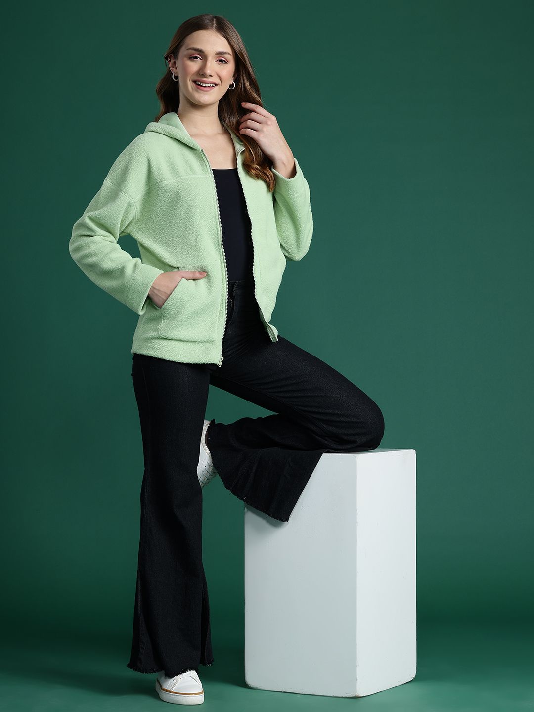 DressBerry Fleece Hooded Sweatshirt