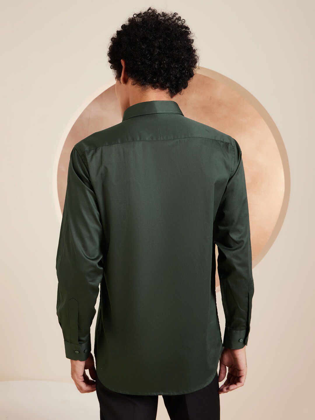 DENNISON Brand Logo Cotton Satin Shirt
