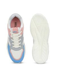 HRX by Hrithik Roshan Women White & Blue Mesh Running Sports Shoes