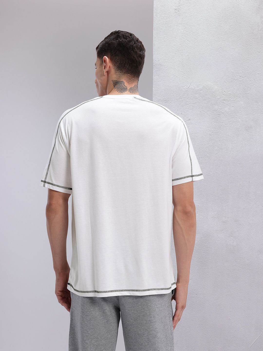 HRX by Hrithik Roshan Men Contrast Stitch T-shirt