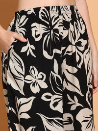 KALINI Floral Printed V-Neck Tunic with Palazzo Co-Ords