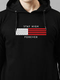 ADRO Men Printed Hooded Sweatshirt