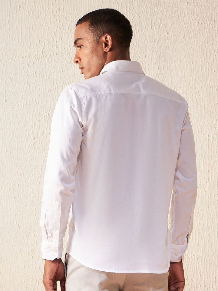 DENNISON Smart Slim Fit Cotton Casual Shirt