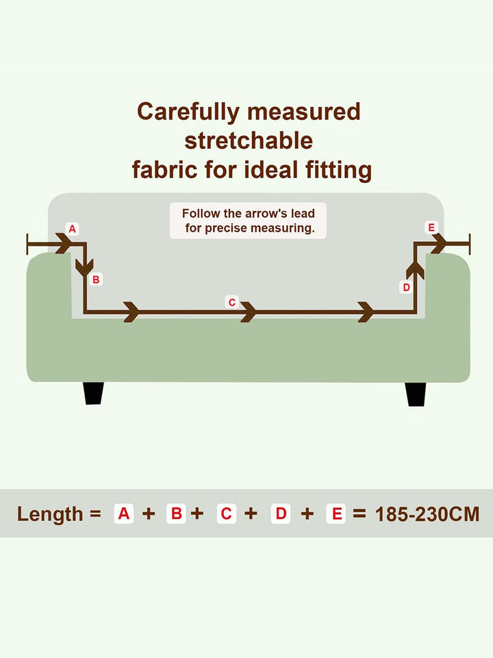 Cortina Multi-Coloured Printed 3-Seater Sofa Cover