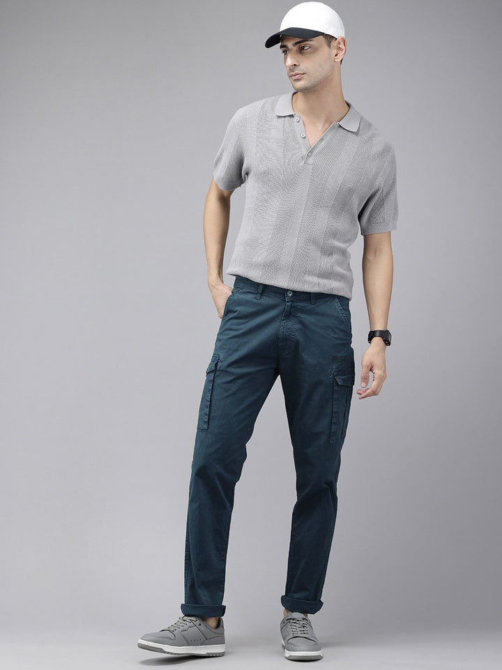 SPYKAR Men Slim Fit Cargos Trousers