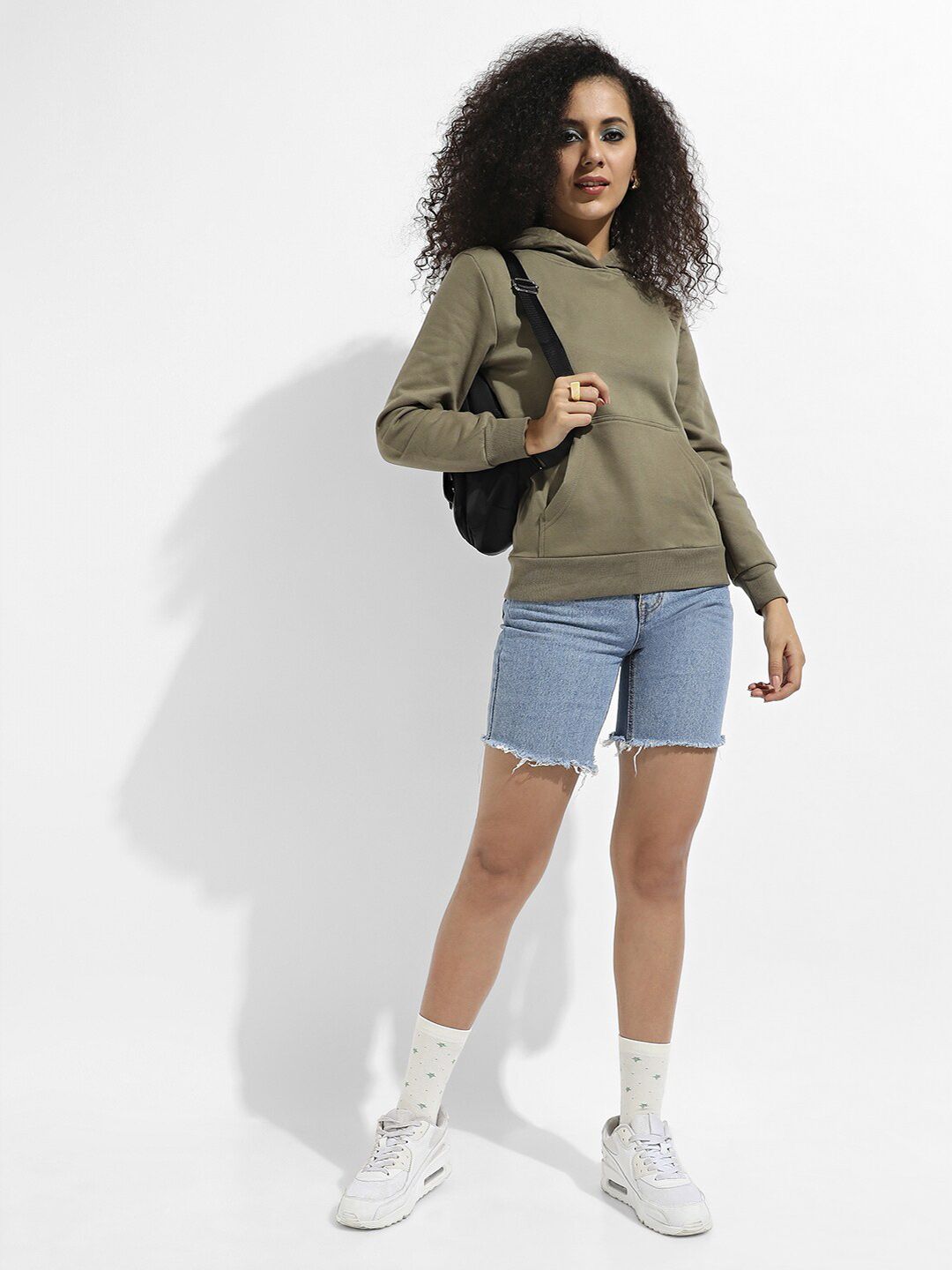 Campus Sutra Hooded Cotton Sweatshirt