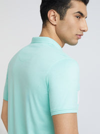 Park Avenue Striped Polo Collar Slim Fit T-shirt