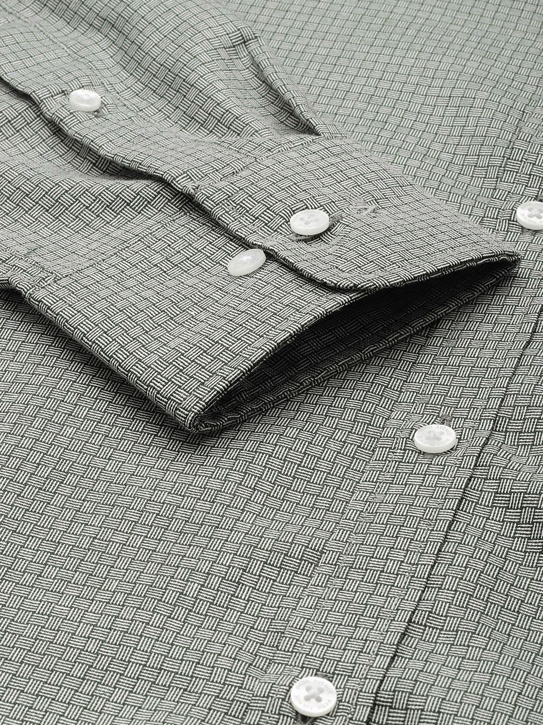 Park Avenue Slim Fit Self Design Opaque Formal Shirt