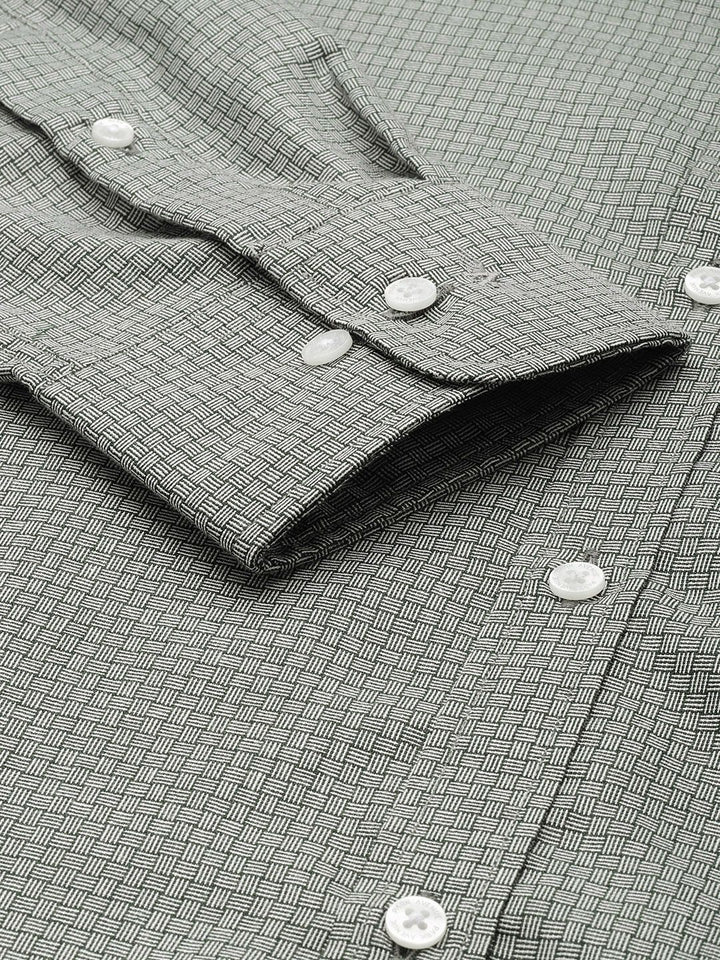 Park Avenue Slim Fit Self Design Opaque Formal Shirt