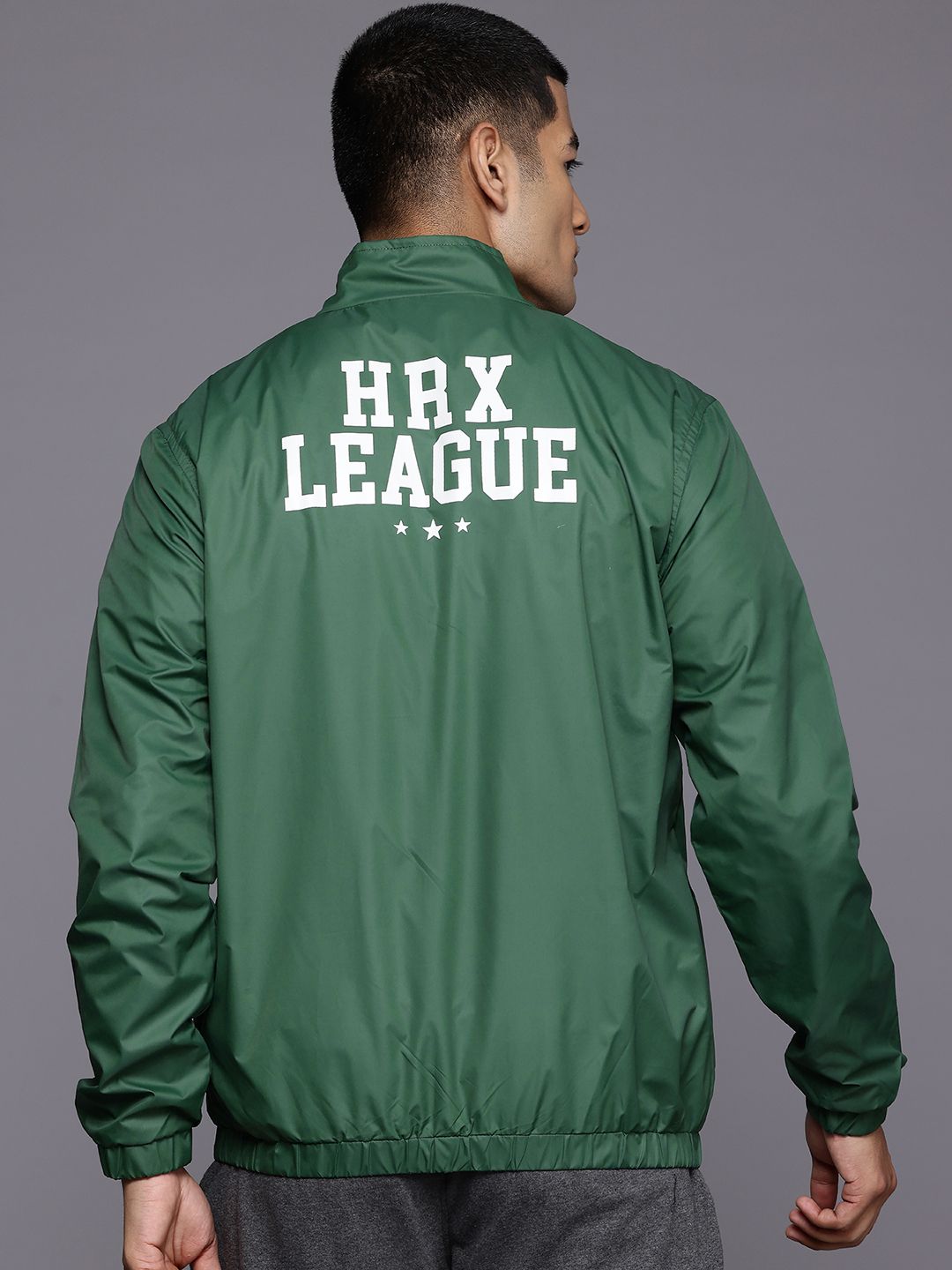 HRX by Hrithik Roshan Back Print Lifestyle Bomber Jacket