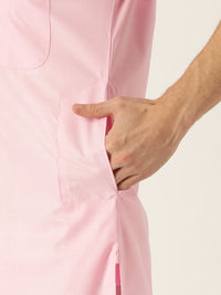 SOJANYA Men Pink Solid Pathani Kurta