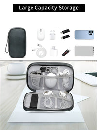 Cortina Grey Water Resistant Pouch Electronics Accessories Organisers