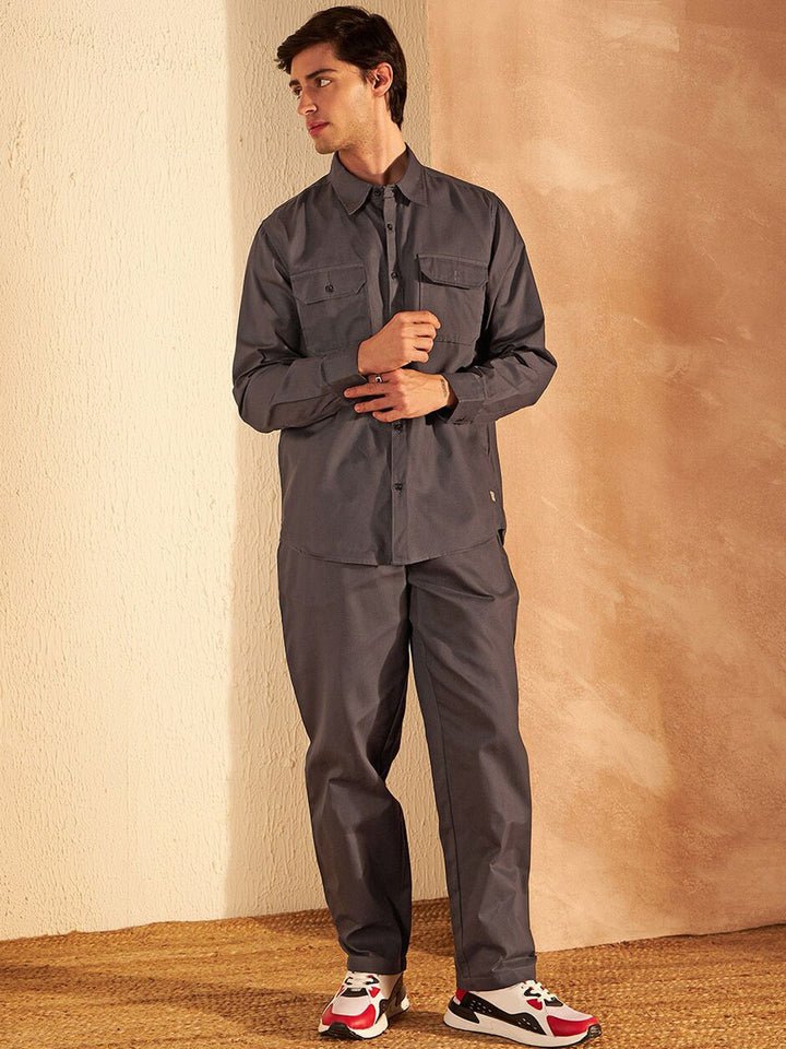 DENNISON Pure Cotton Shirt With Trousers Co-Ords