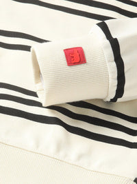 THE BEAR HOUSE Striped Relaxed Fit Sweatshirt