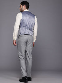 Raymond Checked Contemporary Fit Notched Lapel 3-Piece Suit