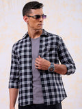 The Indian Garage Co Men Slim Fit Buffalo Checks Opaque Casual Shirt