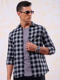 The Indian Garage Co Men Slim Fit Buffalo Checks Opaque Casual Shirt