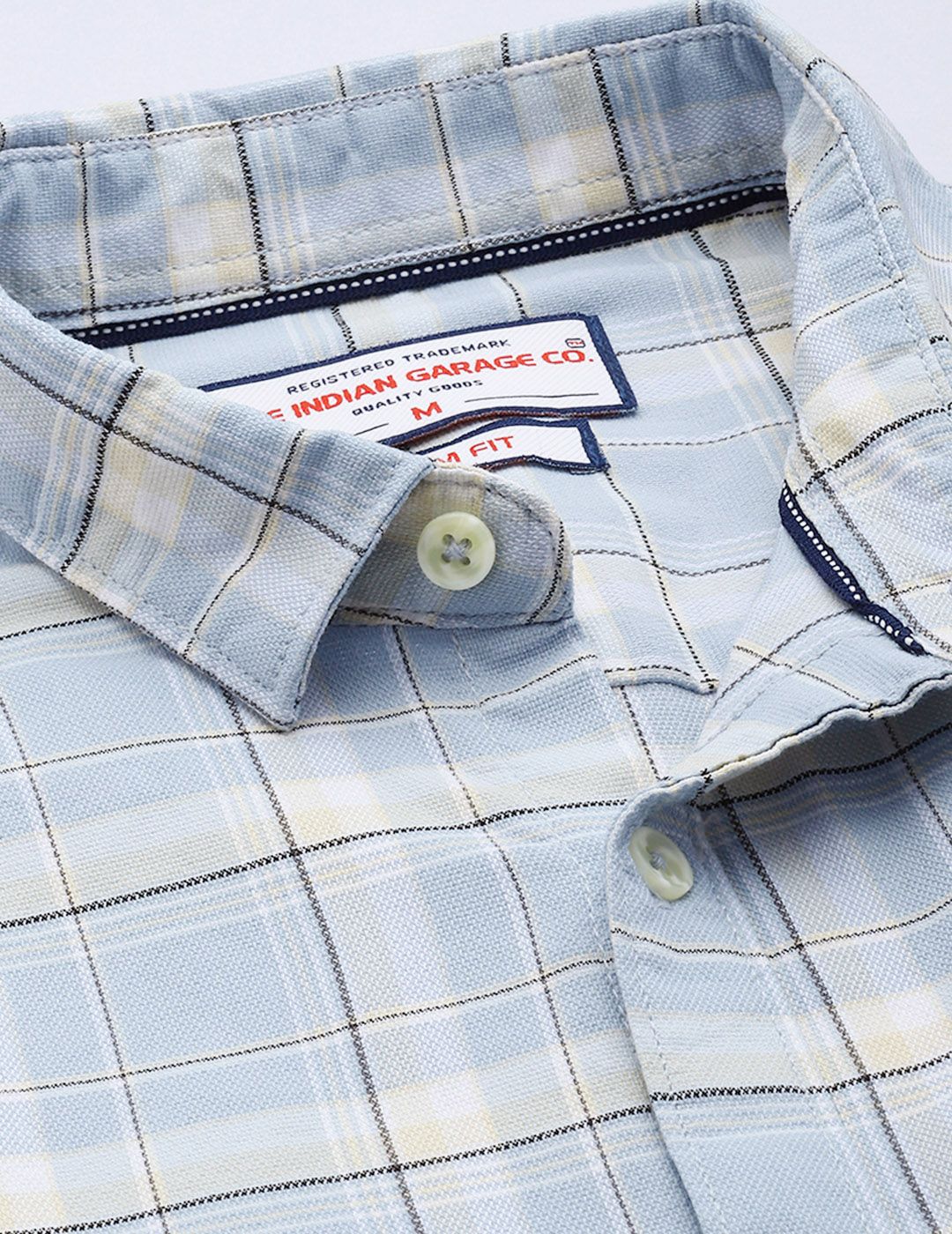 The Indian Garage Co Slim Fit Checked Casual Shirt
