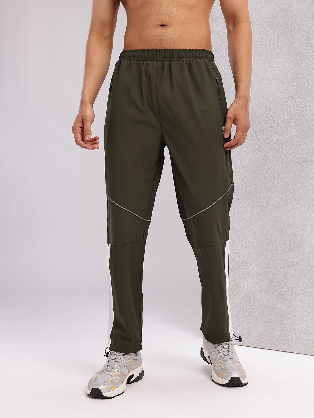 HRX by Hrithik Roshan Men Paneled Rapid-Dry Training Track Pants