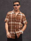 Powerlook Men Self Design Spread Collar Casual Shirt