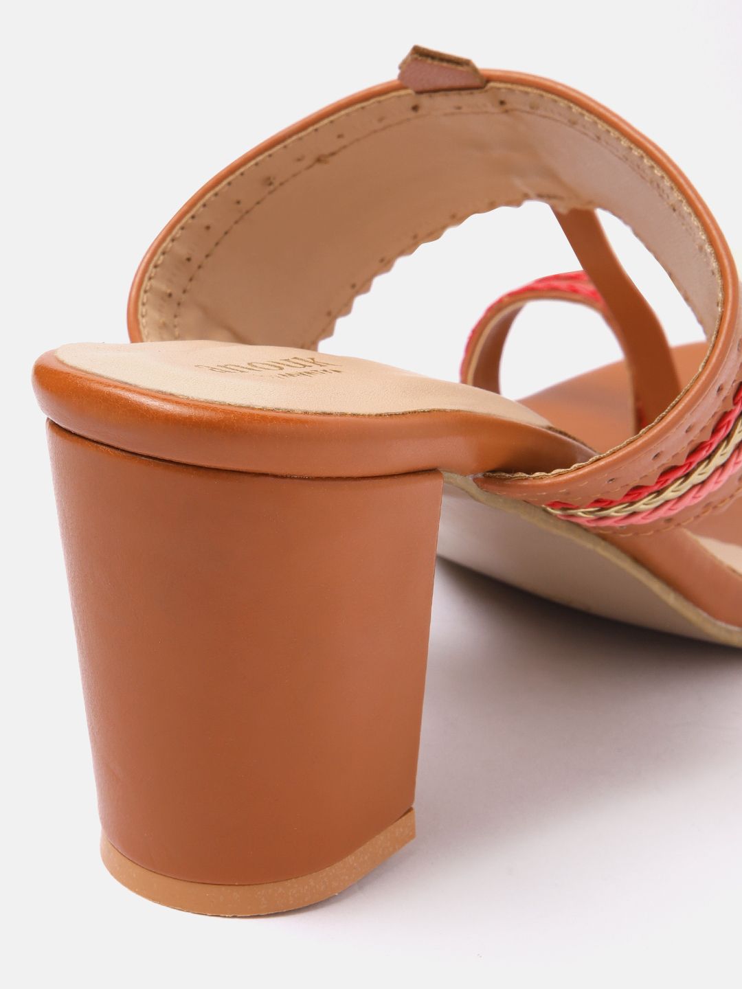 Anouk Woven Striped Ethnic Block Heels