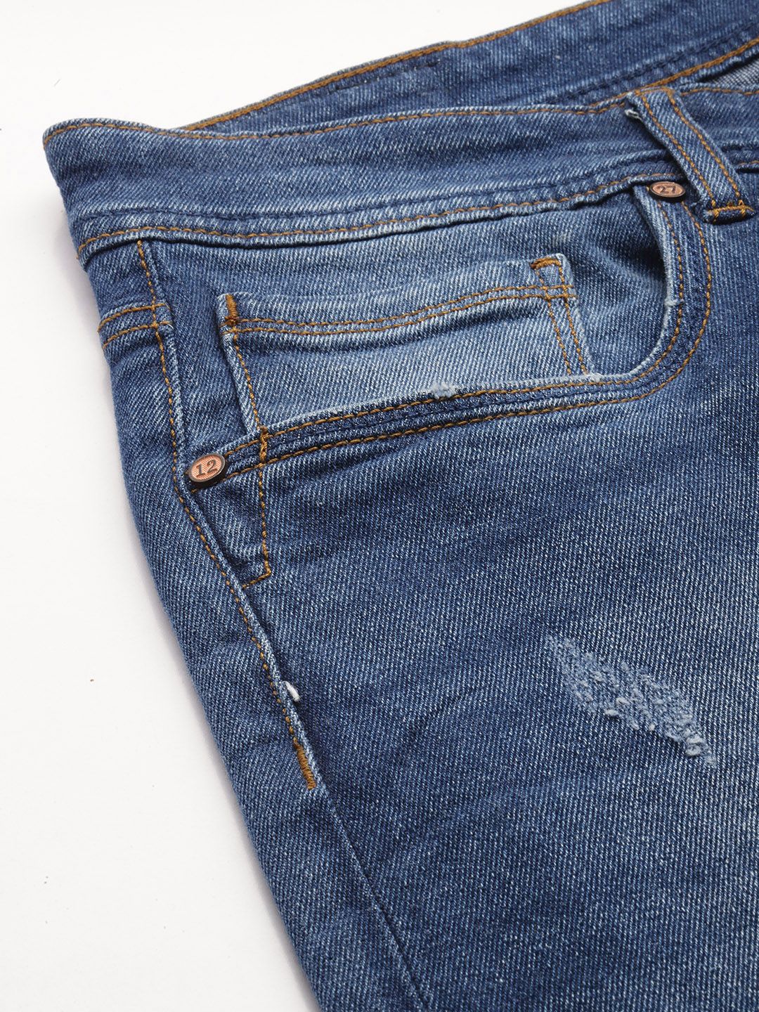 Being Human Men Radon Anti Fit Low Distress Heavy Fade Stretchable Jeans
