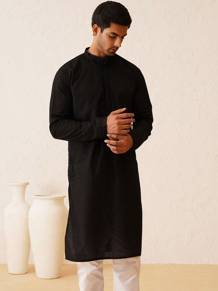 SOJANYA Embroidered Regular Thread Work Pure Cotton Kurta with Churidar