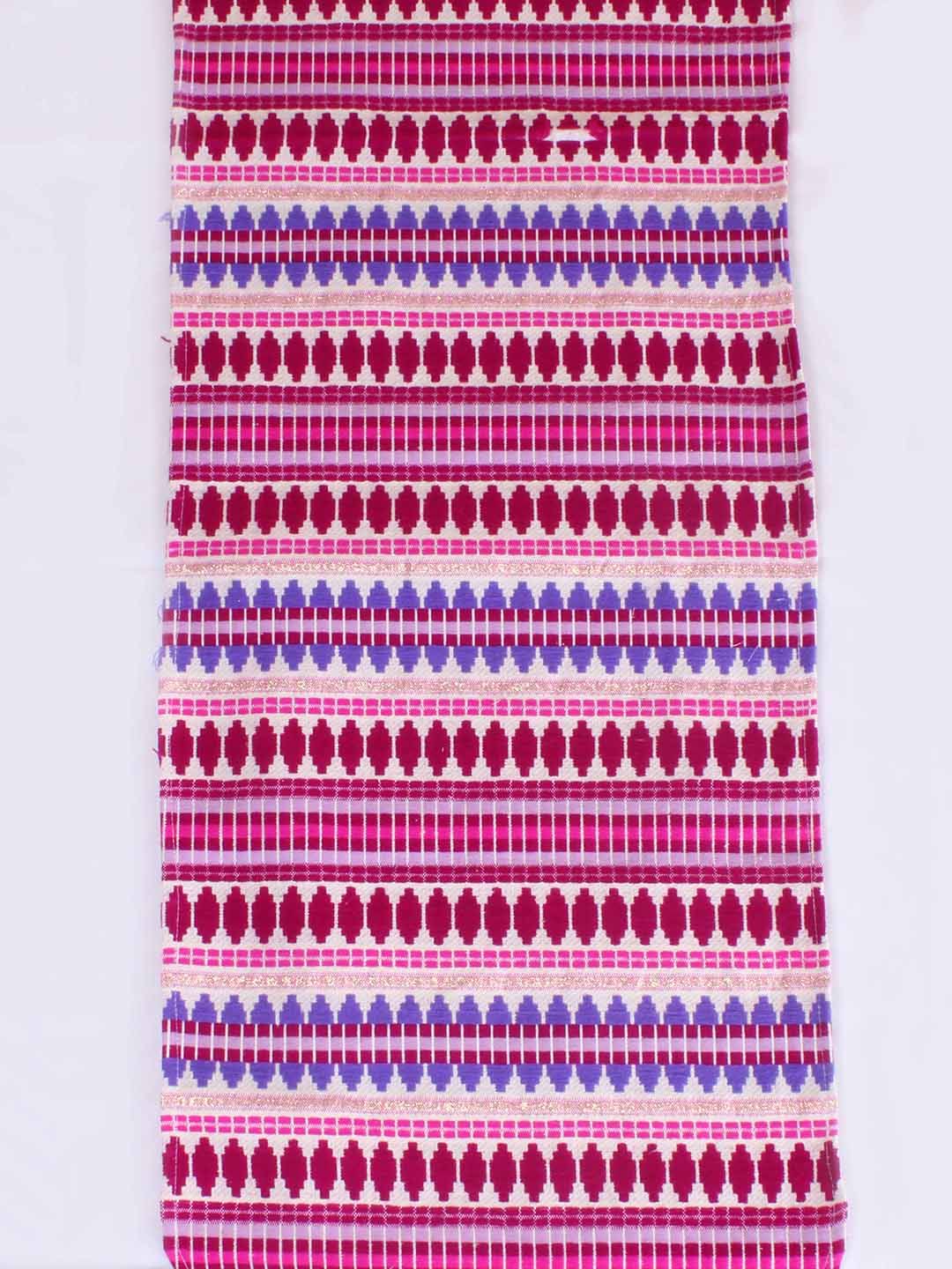 STITCHNEST Purple & Pink Striped Acrylic Table Runner