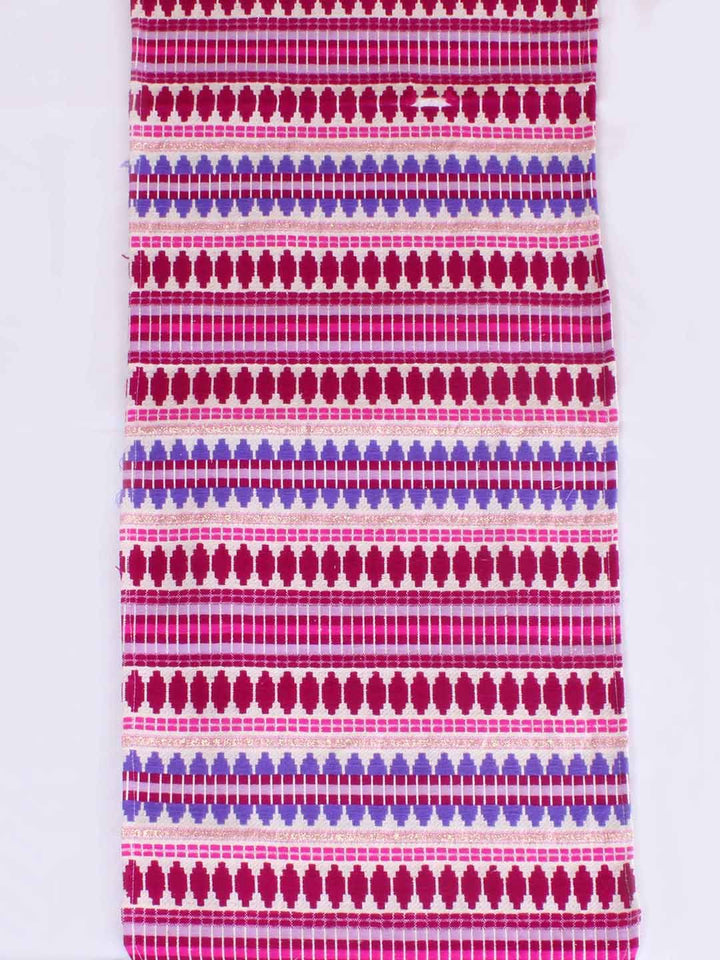 STITCHNEST Purple & Pink Striped Acrylic Table Runner
