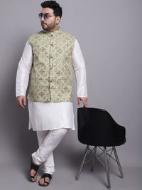 SOJANYA PLUS Regular Kurta & Pyjamas With Nehrujacket