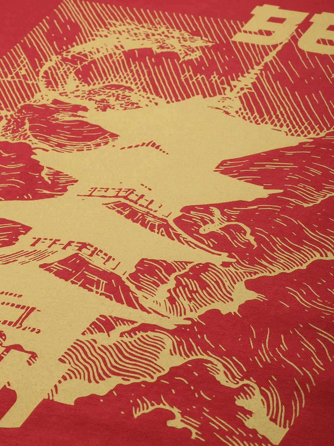 Menjadi T-Shirt Kapas Tulen Bercetak Manusia