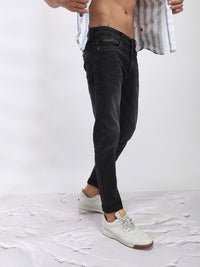 The Indian Garage Co Men Black Slim Fit Mid-Rise Clean Look Jeans
