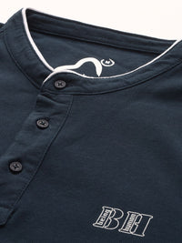 Being Human Pure Cotton Henley Neck T-shirt