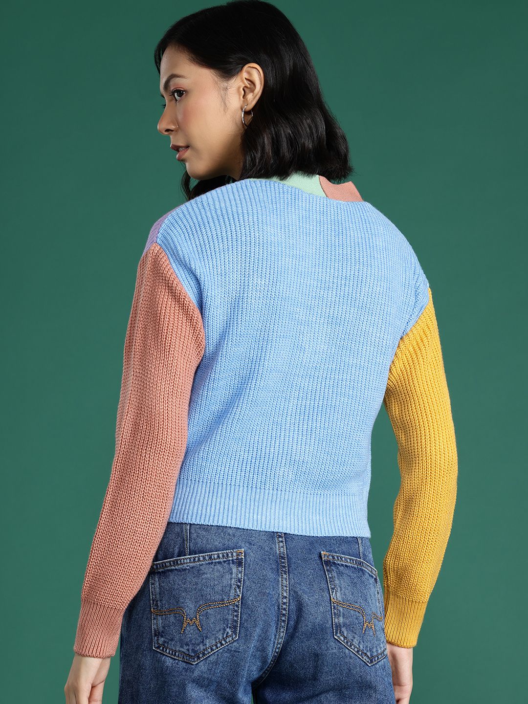 DressBerry Colourblocked Cardigan