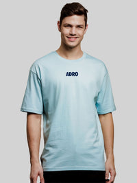 ADRO Lelaki Baju T-Shirt Bersaiz Besar Kapas Lengan Jatuh Bercetak Grafik