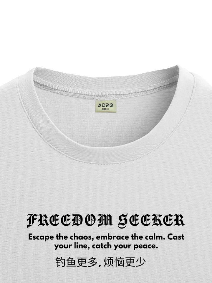 ADRO Men Typography Printed T-shirt