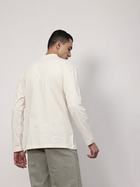 ether Kora Cotton Printed Drop-Shoulder Sleeves Relaxed Fit T-shirt