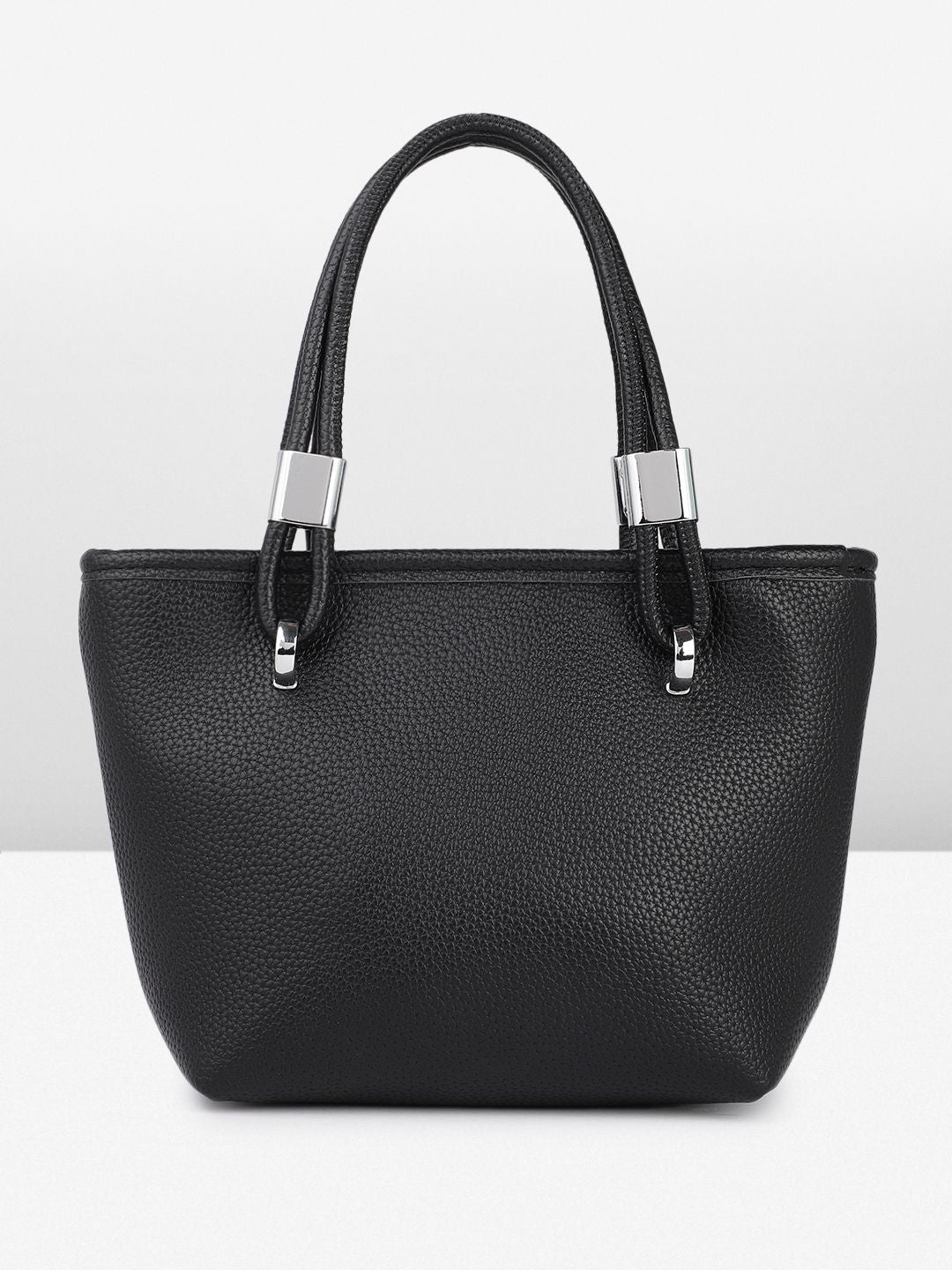 DressBerry  Structured Handheld Bag with Bow Detail
