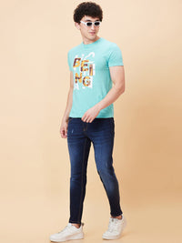 Being Human Men Low Distress Light Fade Jeans