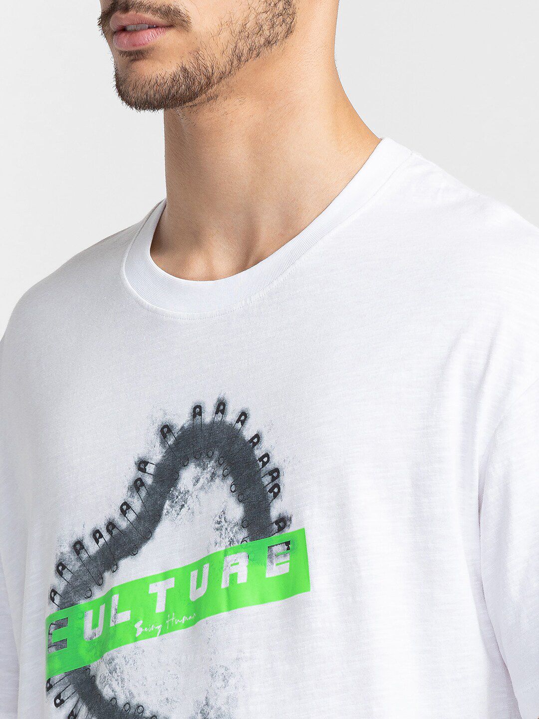 Being Human Typography Printed Round Neck T-shirt