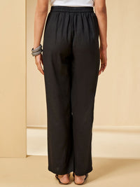 Global Desi Women Mid-Rise Parallel Trousers