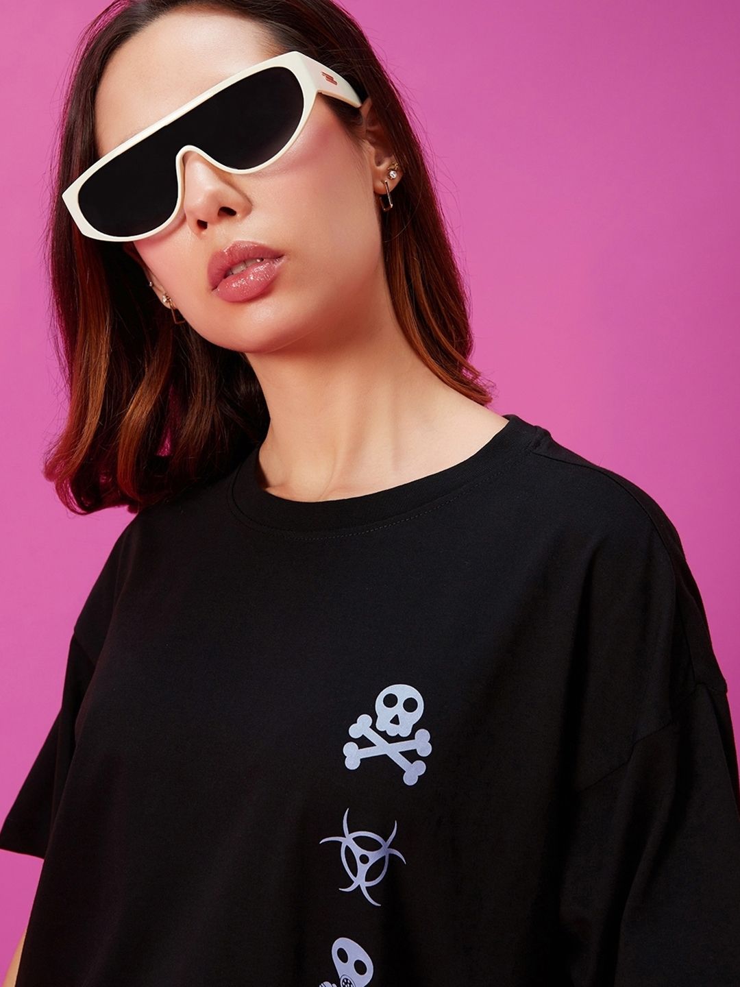 Bewakoof Typography Print Oversized T-shirt