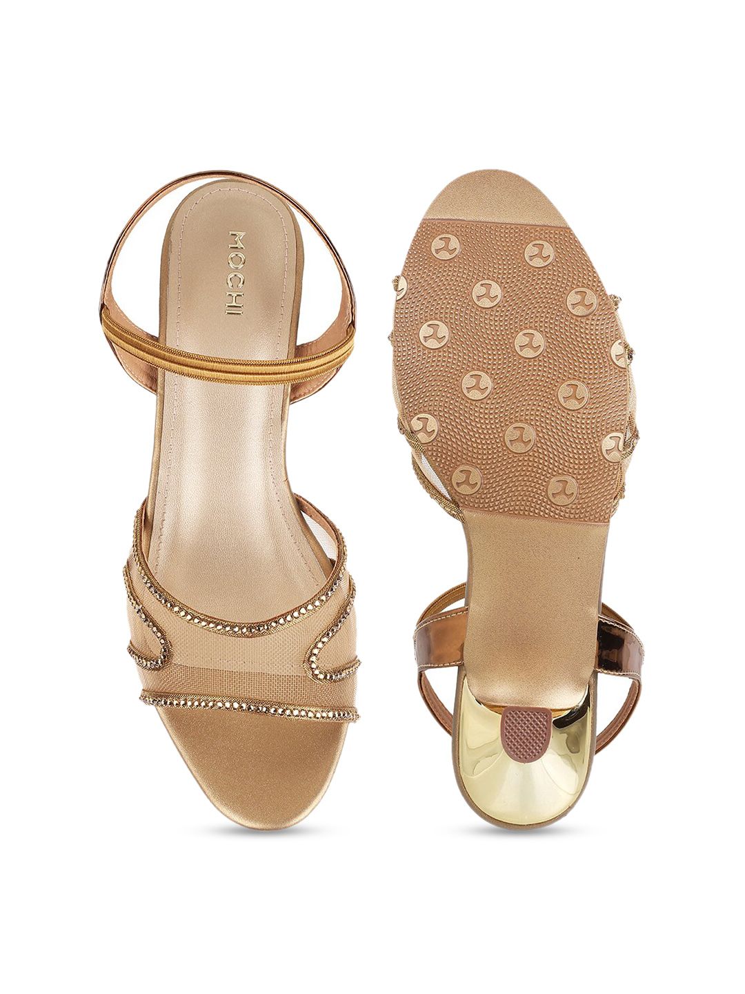 Mochi Embellished Backstrap Kitten Heels