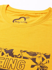 Being Human Typography Printed Pure Cotton T-shirt