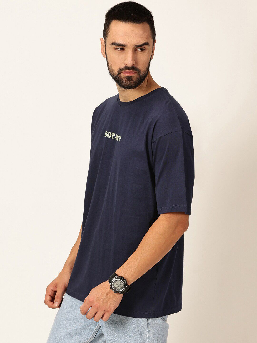 Thomas Scott Oversized Graphic Printed Cotton Bio Finish T-shirt