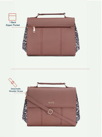 ZOUK Women FloMotif Rhea Kapoor Satchel Bag
