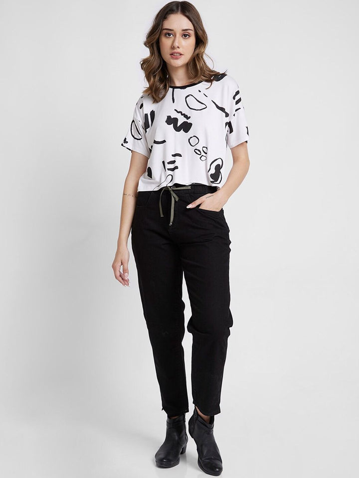 SPYKAR Women Mom Fit Clean Look Cotton Jeans