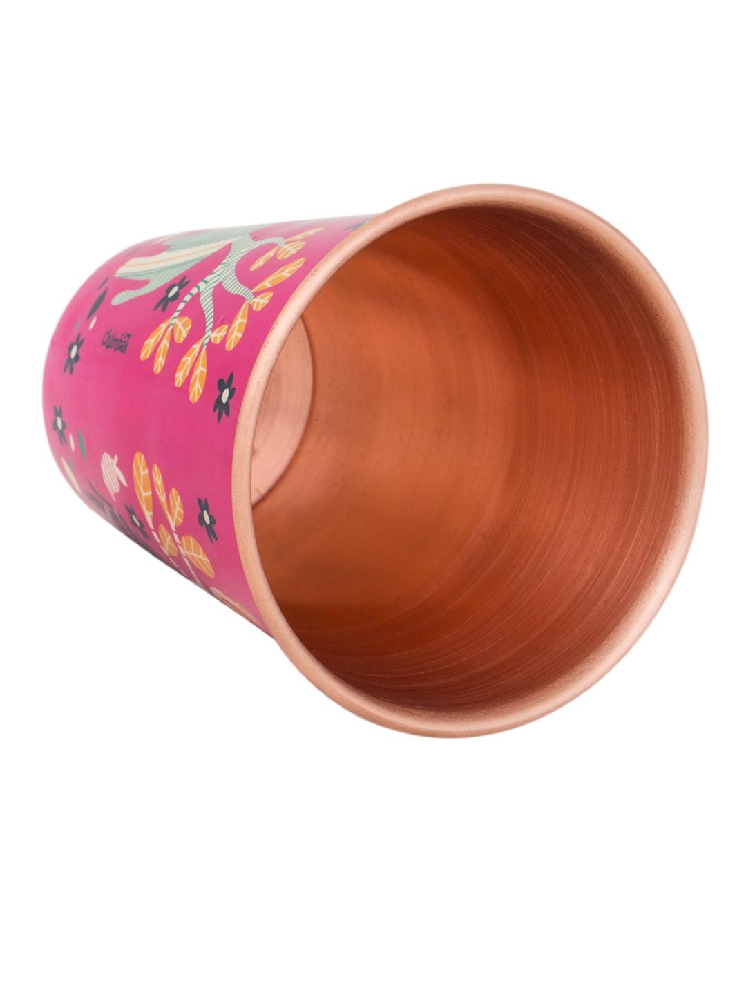 Kaca Tembaga Bercetak Merah Jambu Chumbak