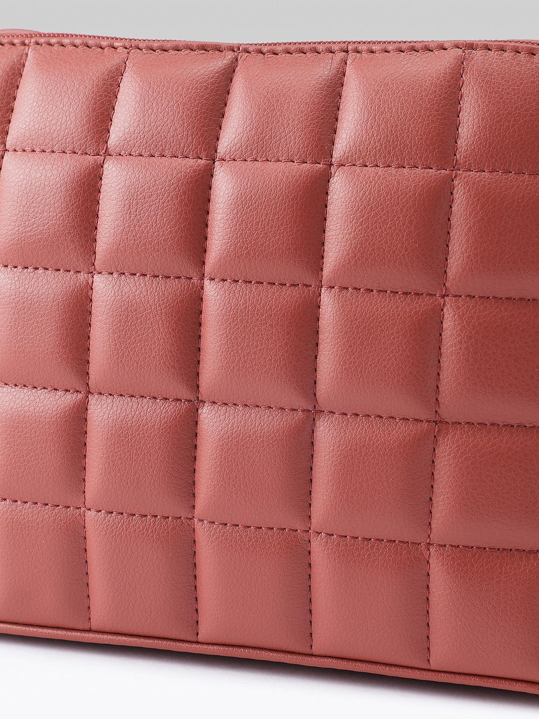 DressBerry Checked Structured Quilted Sling Bag